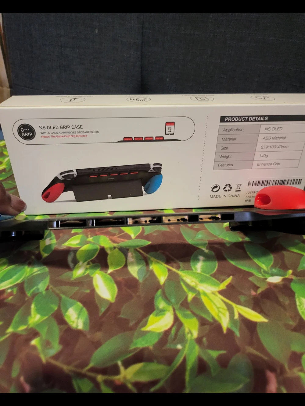 Nintendo Comfort Grip Case with Red Accents